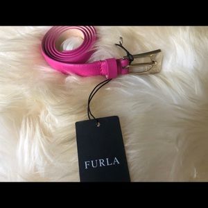 Furla hot pink belt